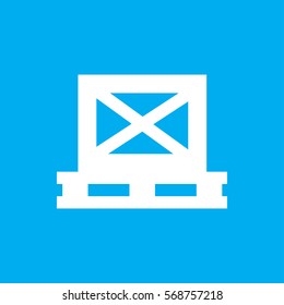 cargo on palette icon illustration isolated vector sign symbol