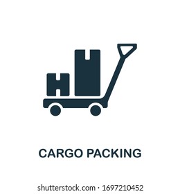 Cargo Paking icon. Simple illustration. Cargo Paking icon for web design, templates, infographics and more