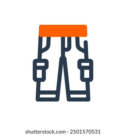 Cargo Pant Y2K Vector Icon Illustration