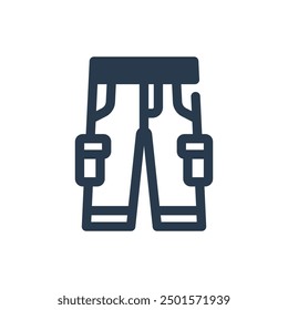 Cargo Pant Y2K Vector Icon Illustration