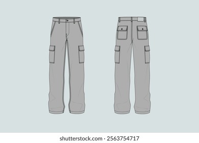 Cargo pants are a type of casual trousers designed with multiple pockets, typically on the sides of the legs, which are intended for carrying various items. These pants originated in military uniforms