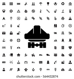 cargo plane back view icon illustration isolated vector sign symbol