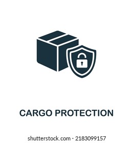 Cargo Protection icon. Monochrome simple line Retail icon for templates, web design and infographics