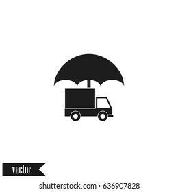 Cargo prtection stock vector icon illustration design