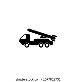 cargo with a rocket illustration. Element of army icon for mobile concept and web apps. Detailed cargo with a rocket illustration can be used for web and mobile. Premium icon on white background
