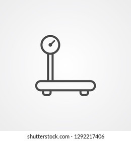 Cargo scale vector icon sign symbol