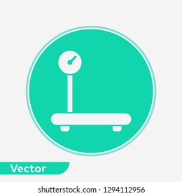Cargo scale vector icon sign symbol