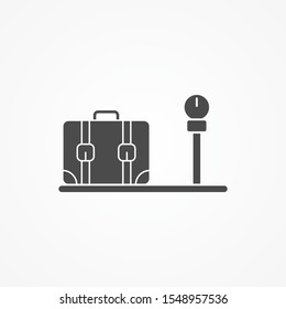 Cargo scale vector icon sign symbol