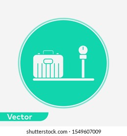 Cargo scale vector icon sign symbol