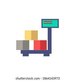 Cargo Scales icon. Simple element from port collection. Creative Cargo Scales icon for web design, templates, infographics and more