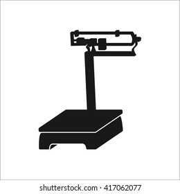 Cargo Scales sign simple icon on  background