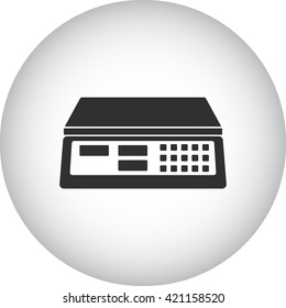 Cargo Scales sign simple icon on  background