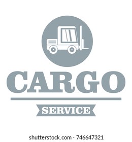 Cargo service logo. Simple illustration of cargo service vector logo for web
