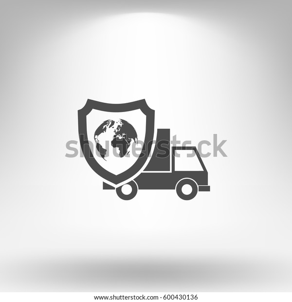 Cargo shield\
stock vector icon illustration\
design