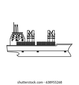 cargo ship containers export cranes industrial