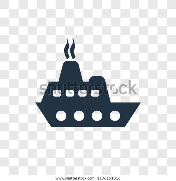 Cargo\
Ship Front View vector icon isolated on transparent background,\
Cargo Ship Front View transparency logo\
concept