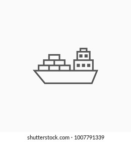 Cargo Ship Icon