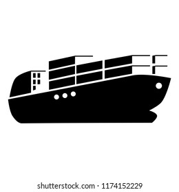 Cargo ship icon