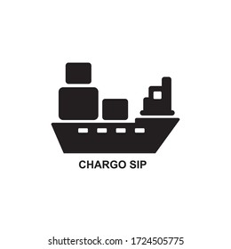 CARGO SHIP ICON , SHIP ICON