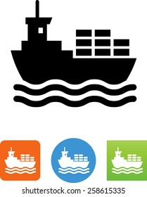 Cargo ship icon