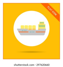 Cargo ship icon