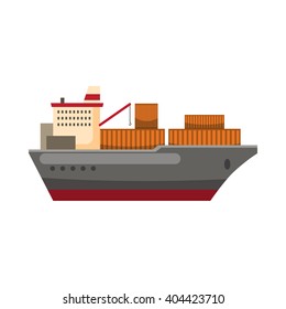 Cargo ship icon