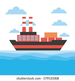cargo ship icon