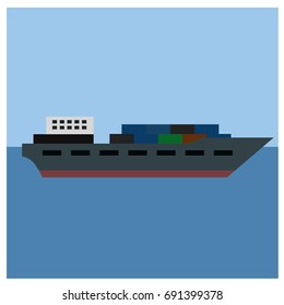cargo ship icon