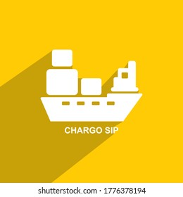 icono de envío de carga, vector de icono de negocio