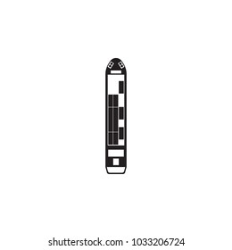 cargo Ship icon. Element of transport view from above icon. One of the collections icon for website design and development, app development mobile concept. Premium icon on white background