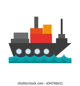 cargo ship  icon image 