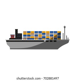 cargo ship icon image