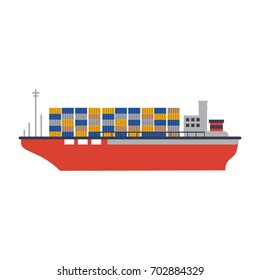 cargo ship icon image