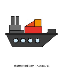 cargo ship icon image