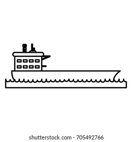 cargo ship icon image 