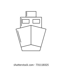 cargo ship icon image