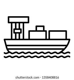 cargo ship outline