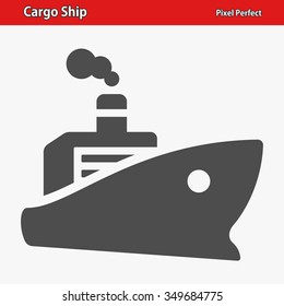 Cargo Ship Icon. Professional, pixel perfect icons optimized for both large and small resolutions. EPS 8 format.