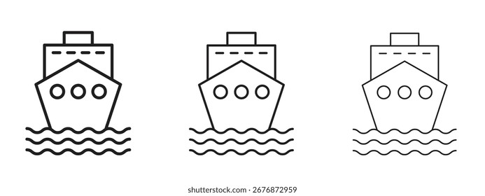 Cargo ship icon. Simple element illustration. Can be used for web and mobile.
