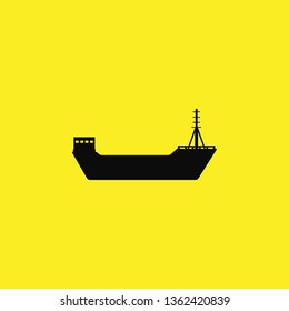 cargo ship icon vector