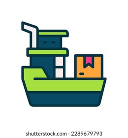 icono de envío de carga para tu sitio web, móvil, presentación y diseño de logotipo.