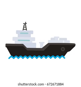 Cargo ship. tanker with cargo