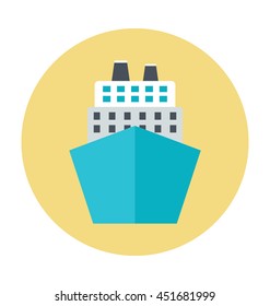 Cargo Ship Vector Icon