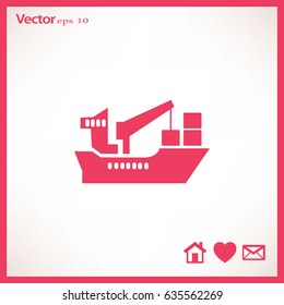 cargo shipping icon 