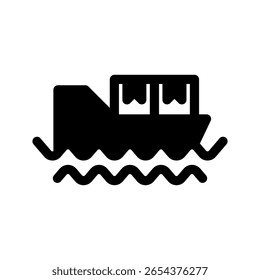 Cargo Shipping Icon Vector Symbol Design Illustration