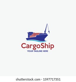 Cargo Shipping and Logistics Logo