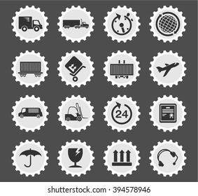Cargo shipping simply symbol for web icons and user interface