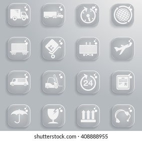 Cargo shipping simply symbol for web icons and user interface