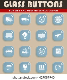 Cargo shipping simply symbol for web icons and user interface