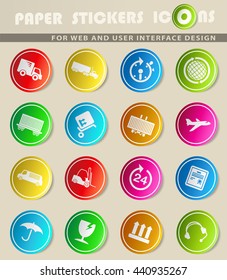 Cargo shipping simply symbol for web icons and user interface